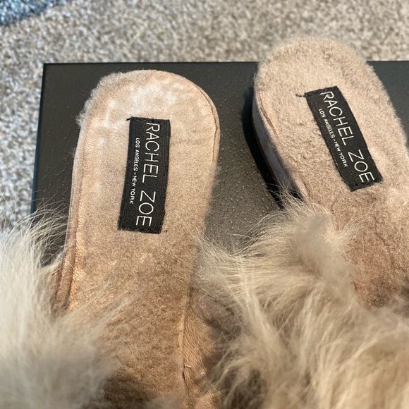 Rachel Zoe Faux fur mules size 6 - Picture 6 of 7